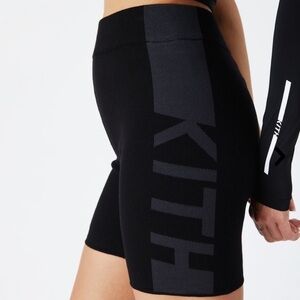 Kith Haley Biker shorts size XS Knit Athleisure Black Gray